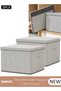 DUNISO 2 PCS Wardrobe Clothes Organizer, Foldable Drawer Closet Organizers with Mesh Window and