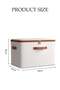 DUNISO 2 Pcs Storage Box with Lock，Foldable Clothing Storage Boxes with Zippers＆Handles，Washable - 2