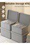 DUNISO Foldable Closet Storage Organizer with lid,Wardrobe Clothes Organize (ZA152C01B01468ADC26A1Z)