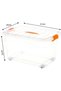 Plastic Storage Boxes, Clear Stackable Containers With Lockable Lids - 2