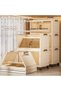 TodyJeyHo 4-layer foldable storage box with lid and wheels - 5