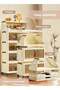 HomarKet 5 Tier Storage Bins with Lids, Stackable Closet Organizers and Storage with Wheels - 2