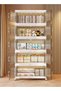 HomarKet Stackable Storage Bins,5 Tier Foldable Storage Cabinet with a Lid (Z255BAC0F5937F721DF3FZ) - 4