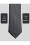 Thin Tie with a Dark Gray Pattern – 7 cm wide - 2