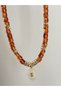 Imported acrylic bead necklace, trendy necklace. - 2