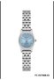 Milano Women's Analog Watch with a Silver-Colored Metal Strap and an Ice-Blue Dial in an Oval Case - 2