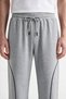 2-Ply, 4-Piped Sweatpants with Drawstring, Relaxed Fit - 4