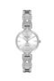 Milano Women's Silver-Colored Metal Strap, Silver Dial, Stone Embellished Round Case Analog Wristwatch, 32 mm - 2