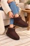 Girls' Mini Suede Snow Boots, Children's Boots with Fleece-Lined Construction and Non-Slip Soles - 4