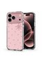 غطاء متوافق مع هاتف Apple iPhone 18 Pro، تصميم ShineGlam Luxe باللون الذهبي الوردي.