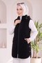 Women's Hooded, Zippered, Lined, Quilted Vest - 3