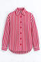 Red, White, and Navy Blue Oversized Shirt - 2