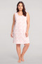 Women's Basic Plus-Size Nightgown with Butterfly Print - Pink - 2