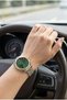 Luxury-Style Women's Wristwatch | 34 mm Gold-Silver Steel Strap, Green Dial - 2