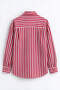 Red, White, and Navy Blue Oversized Shirt - 4