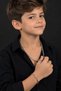 Boys' Silver-Toned Stainless Steel Figaro Necklace and Bracelet Set – Stylish Chain Design, Jewelry Set Suitable for Everyday Wear, and Gift Option