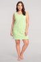 Women's Patterned Basic Plus-Size Nightgown - Green - 2