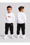 Children's Printed Winter Sweatsuit Top and Bottom Set: 3-Ply Brushed Inside Crew Neck Sweatshirt and Cotton Pants Set