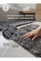 Luxury Anthracite 2-Piece Bath Mat Set with Non-Slip Underlay, 60x100 + 60x50 cm - Water-Resistant, Soft-Textured - 2