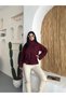 Women's Double-Buttoned Mock Neck Belted Short Melton Coat - 6