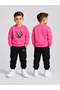 Children's Printed Winter Sweatsuit Top and Bottom Set: 3-Ply Brushed Inside Crew Neck Sweatshirt and Cotton Pants Set