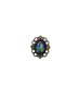 Oval brooch with owl and leaf pattern - 6