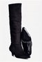 Women's Suede Boots, Pointed Toe, Short, Stiletto Heel, Saskia, Black - 5