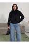 New Season Women's Oversized Mock Neck Double-Pocket Imported Suede Jacket - 6