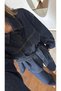 Women's Belted Denim Jacket and Wide-Leg Pants Denim Set - 2