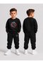 Children's Printed Winter Sweatsuit Top and Bottom Set: 3-Ply Brushed Inside Crew Neck Sweatshirt and Cotton Pants Set