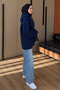 Women's 3-Ply Fleece-Lined Hooded Modest Basic Sweater Cardigan 395 - 8