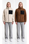 Women's Welsoft Fleece Plush Jacket, 2-Piece Set, Full-Zip, 3 Pockets, Detailed Front Panel