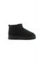 Mayge Black Suede Women's Casual Boots with Fur-Lined Construction and Thick Soles - 7