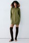Fingerless, Thick Ribbed, Over-The-Knee Leggings with Cotton Content - 7