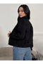 New Season Women's Oversized Mock Neck Double-Pocket Imported Suede Jacket - 5