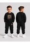 Children's Printed Winter Sweatsuit Top and Bottom Set: 3-Ply Brushed Inside Crew Neck Sweatshirt and Cotton Pants Set