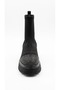 Sms1088 Black Stone Embellished Slip-On Casual-Fit Everyday Women's Sock Boots - 3