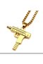 Uzi Gamer Accessory Necklace Stainless Steel Necklace Unisex Accessory Vintage Steel Necklace - 5