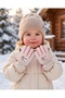 Girls' 1–4 Years Old Fur-Lined, Fleece-Lined, Waterproof, Windproof Snow Ski Gloves with Cute Characters