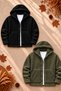 2-Piece Unisex Hooded Plush Fleece Jacket Set – Winter-Weight, Thick-Textured, Button-Up, Double-Pocketed Oversized Cardigan Set