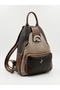 Women's Backpack Double Compartment Sports Bag Sand Brown Tan Dona (23X26X14 cm)