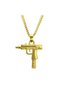 Uzi Gamer Accessory Necklace Stainless Steel Necklace Unisex Accessory Vintage Steel Necklace - 7