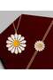 Special Cartoon Mug Floral Mirror Daisy Necklace Bracelet Set for Women - 6 - 2