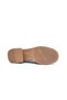 Genuine Suede Leather Women's Lace-Up Heeled Shoes with 4 cm Heels in Beige - 6