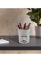 "Trouble's Coming" White Acrylic Pencil Holder - Model 1 - 2