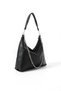 Women's Stylish Shoulder Bag with Black Chain Detail - Everyday Use Bag - 2
