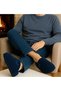Unisex Lightweight Comfortable Furry Orthopedic Ribbed Winter Home Slippers - 6