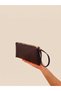 Stylish Women's Mini Clutch Bag—With Gold Accents