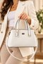 Women's Clutch Bag and Shoulder Bag with Buckled Design
