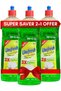 Dishwashing Liquid Lime Green 1L (Pack of 3) - Powerful Grease Removal, Fresh Lime Scent, Antibacterial Formula for Sparkling Clean Dishes